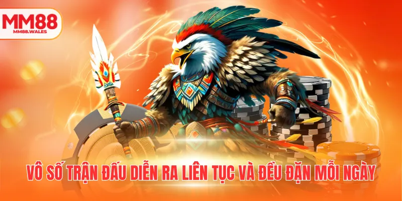 Vô số trận đấu diễn ra liên tục và đều đặn mỗi ngày